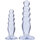 Doc Johnson Crystal Jellies Beaded Butt Plug Anal Training Kit