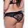 Seven Til Midnight Plus Size Crotchless Satin and Lace Knickers