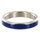Stainless Steel 2 Inch Cock Ring with Black Band
