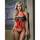 G World Essence of Glamour Sheer Lace Up Teddy