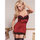 Seven til Midnight Stretch Satin Chemise and Thong Set