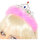 Jewelled Silver Tiara with Marabou Trim (new window)