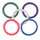 Spartacus Rainbow Rubber Cock Ring Mulitpack 1.25 Inch (5 Pack)