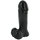 Extra Thick 8 Inch Solid Cock & Balls With Suction