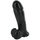 Extra Thick 9 Inch Solid Cock & Balls With Suction