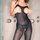 Music Legs Open Bust and Crotchless Bodystocking