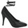 Leather High Heel Court Shoes