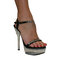 Desire Satin and Diamante Platform Shoes