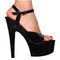 Katie Patent Platform Open Toe Shoes