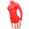 Rubber Girl Latex Wear Mini Dress with Sleeves and Suspenders