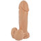 Extra Thick 7 Inch Solid Cock & Balls With Suction