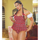 Dreamgirl Red Diamond Plus Size Bad School Girl Set