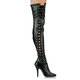 Seduce Thigh High Lace Up Boots