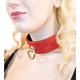 Bondage Boutique Thick Leather Collar with O-Ring