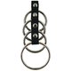 Bondage Boutique Four Ring Leather and Metal Cock Ring