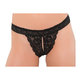 Seven Til Midnight Plus Size Crotchless Lace Brief