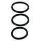 Cock and Ball Triple Rings Set Silicone