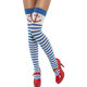 Fever Stripey Sexy Sailor Stockings with Anchor Motif