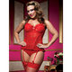 Seven Til Midnight Plus Size Some Like It Hot Bustier Top and Thong Set