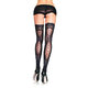 Leg Avenue Sheer Thigh High Stockings with Lace-Up Detailing
