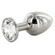 Julian Snelling Large Stainless Steel Jewelled Rosebud Butt Plug