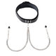 Spartacus Leather Collar and Tweezer Nipple Clamps