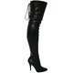 Seduce Open Back Thigh High Boots