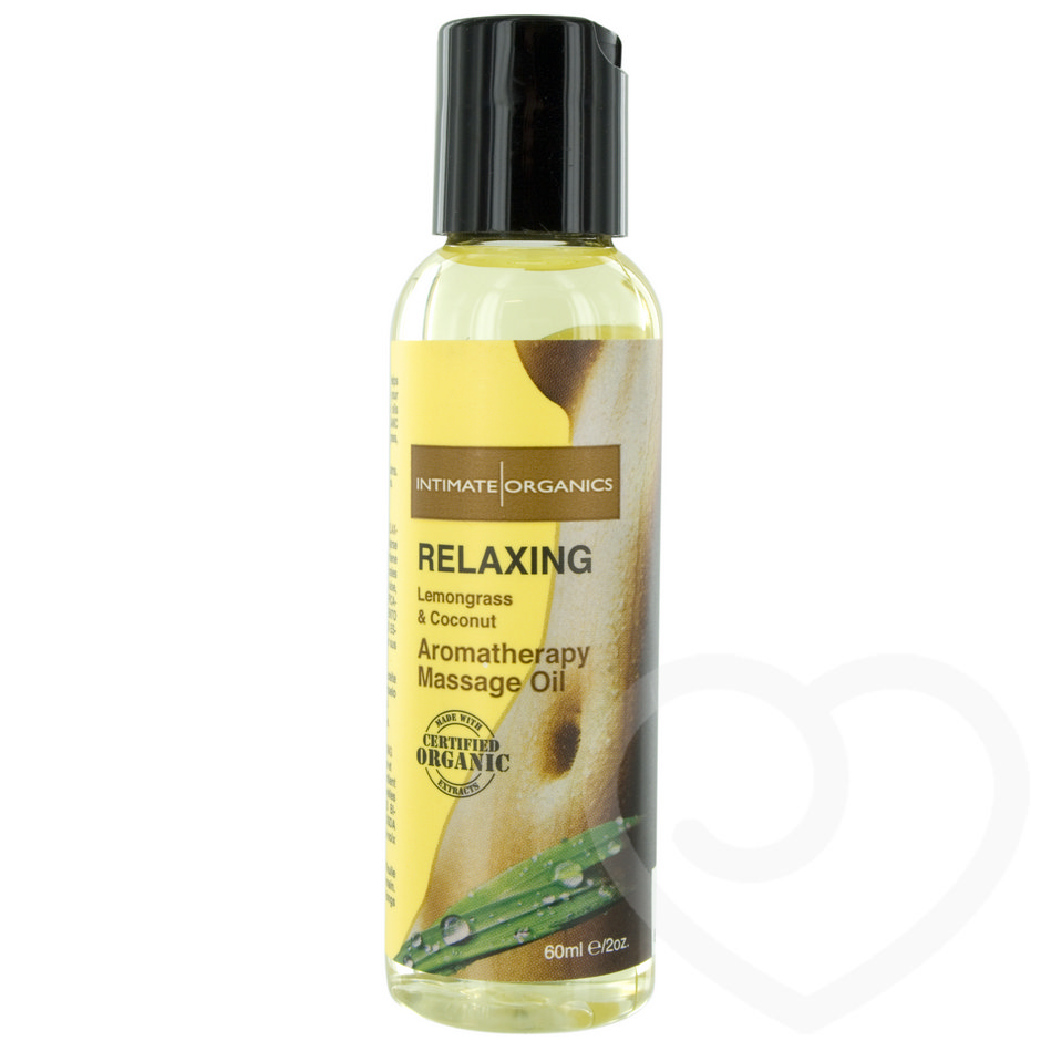 Intimate Organics Relaxing Lemongrass & Coconut Massage Oil 60ml