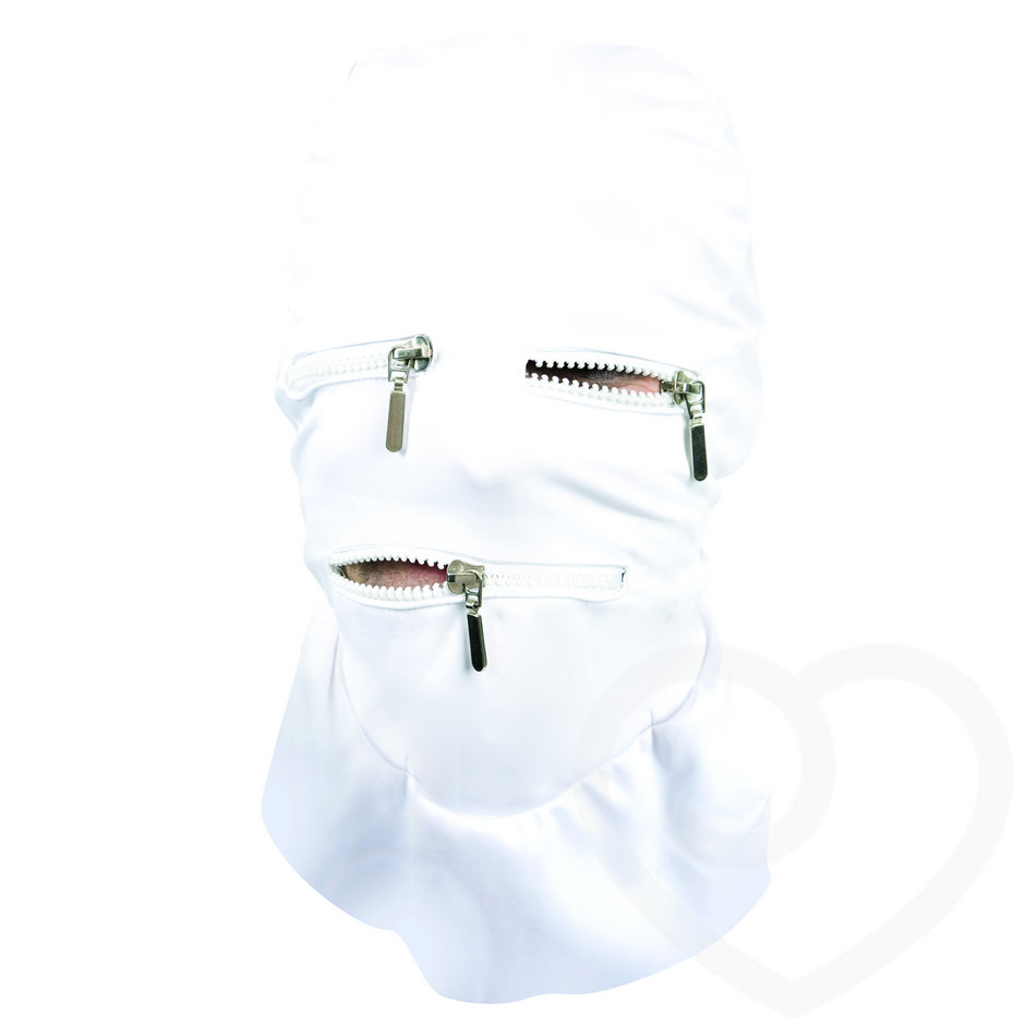 Asylum Spandex Full Face Mask Hood with Zips Small/Medium Lovehoney