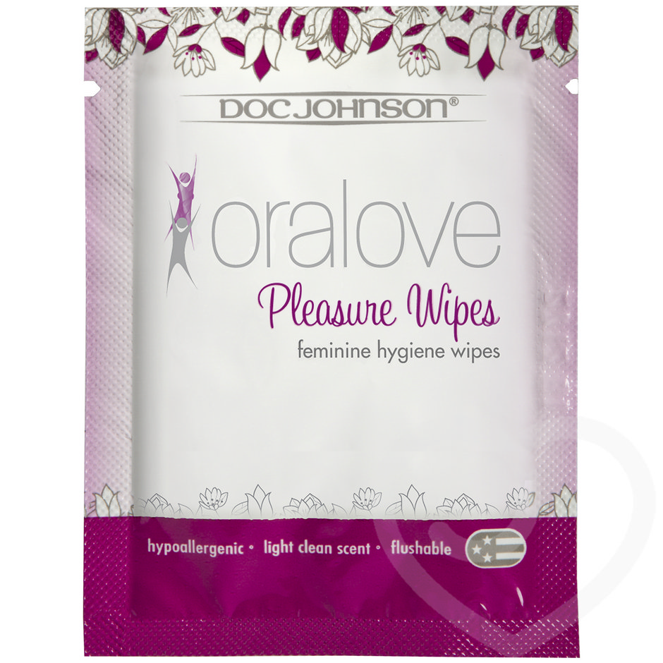 Doc Johnson Oralove Individual Feminine Hygiene Pleasure Wipes (5 Pack