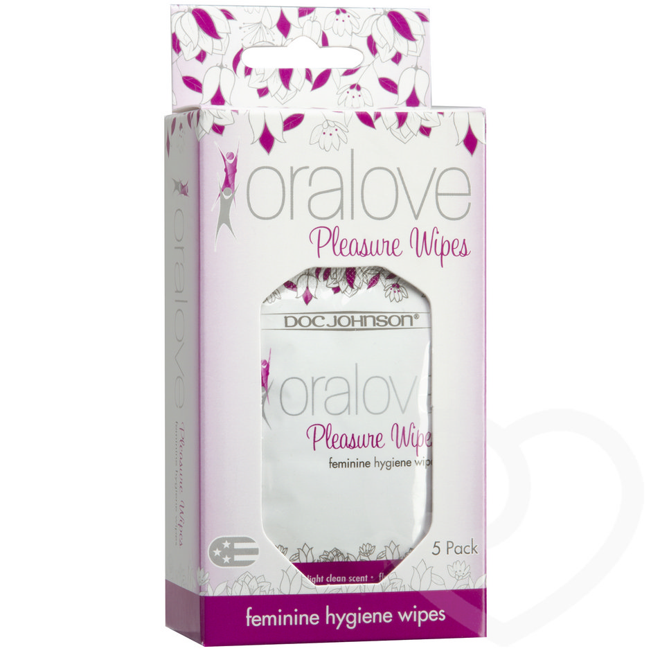 Doc Johnson Oralove Individual Feminine Hygiene Pleasure Wipes (5 Pack