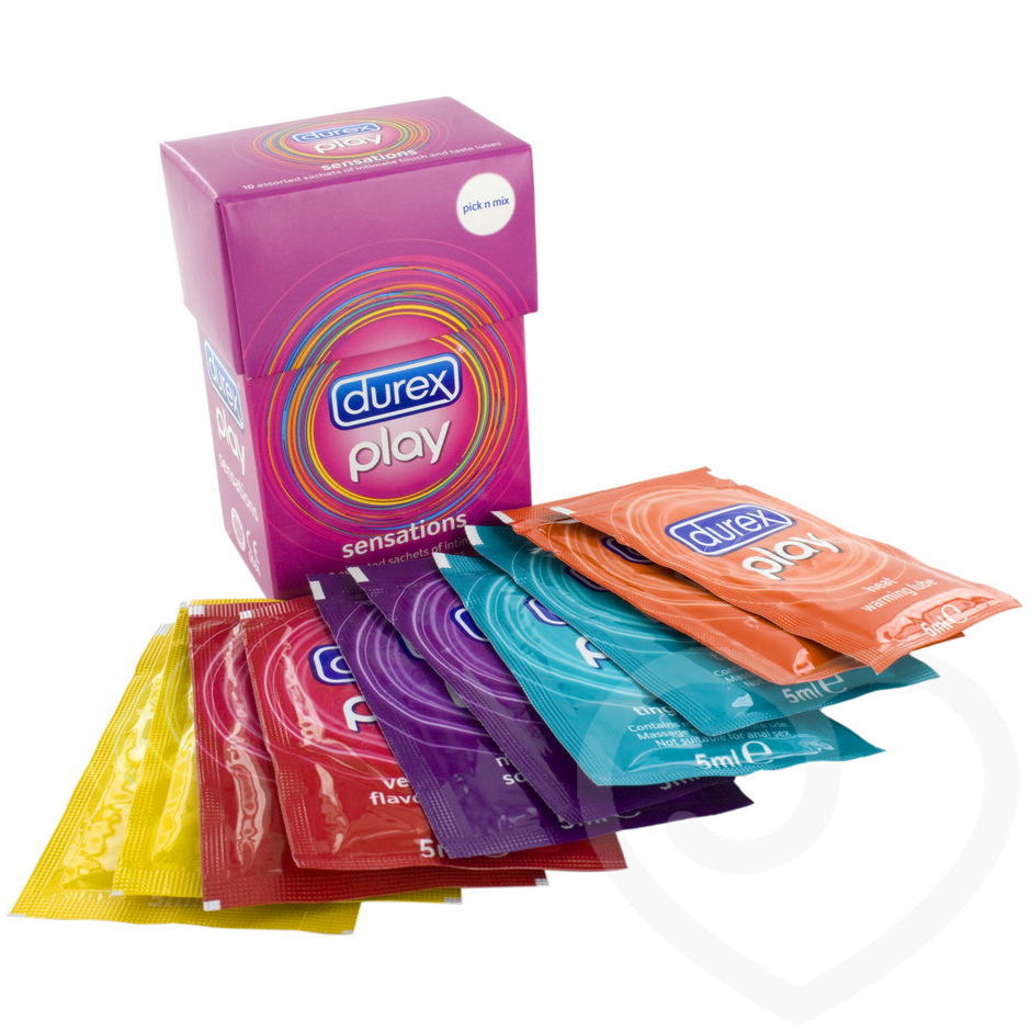 Durex Play Sensations Personal Lubricant Sachets (10 x 5ml Pack