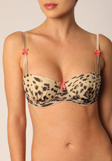 Mimi Holliday Coco Loco Leopard Print Pure Silk Bra