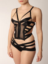 Nichole De Carle - The Last Testament Plunge Tuxedo Black