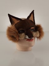Recycled Vintage Fur Fox Mask