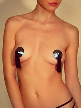 Coco de Mer Silver Sequin Nipple Tassels