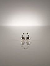 Betony Vernon Sterling Silver Double Sphere Massage Ring