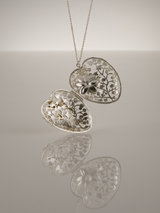 Alex Monroe Filigree Heart Sterling Silver Locket