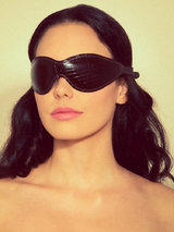 Coco de Mer Leather Blindfold Brown