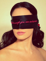 Coco de Mer 'See Stars' Embroidered Silk Blindfold