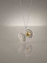 Alex Monroe Filigree Butterfly Sterling Silver Pomander Locket Necklace