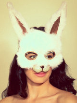 Recycled Vintage Fur Rabbit Mask
