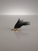 Carol Wiseman House of Blueeyes Gold Plated Feather Ring