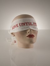 Coco de Mer 'Love Until It Hurts' Embroidered Blindfold