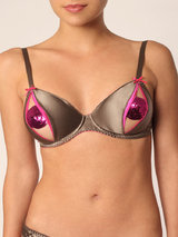 Coco de Mer Love in a Mist Bra Otter & Camellia