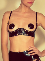 Atsuko Kudo Diana Lace Latex Open Cup Bra