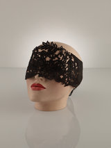Steph Mann Floral Lace Tie Chiffon Blindfold