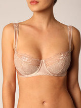 Fleur of England Naked Lace Silk Balcony Bra