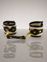 Coco de Mer Canvas and Leather Wrist Cuffs