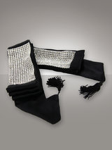 Luz de la Riva Juliette Midnight Crystal Bondage Cuffs de Luxe